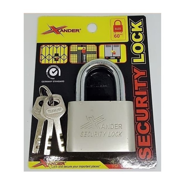 Gembok 60mm Pendek / Xander Security Lock 3 Key