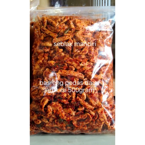 

basreng baso goreng basreng pedas basreng daun jeruk isi 500gram