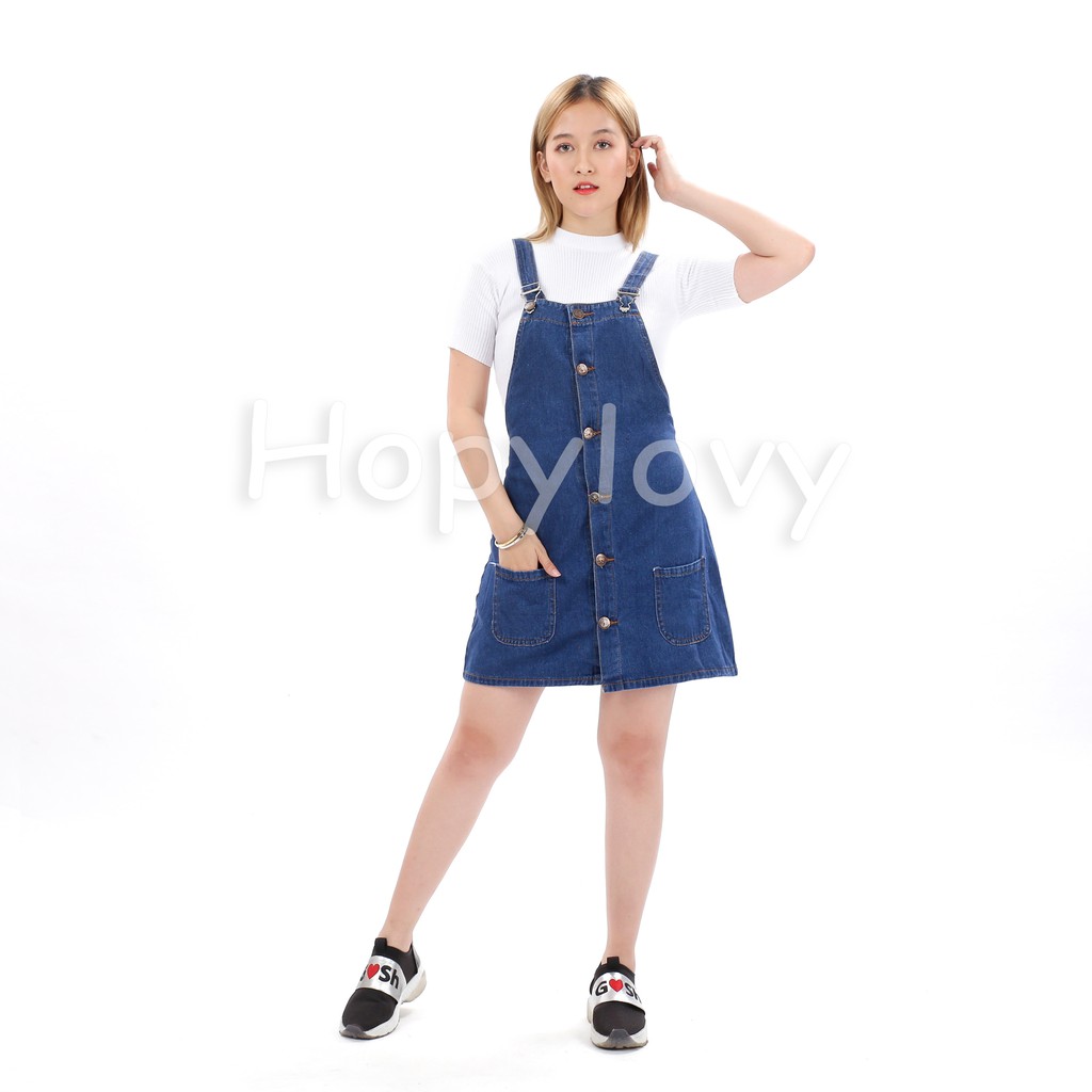 HOPYLOVY - Overall Jeans Wanita Josina