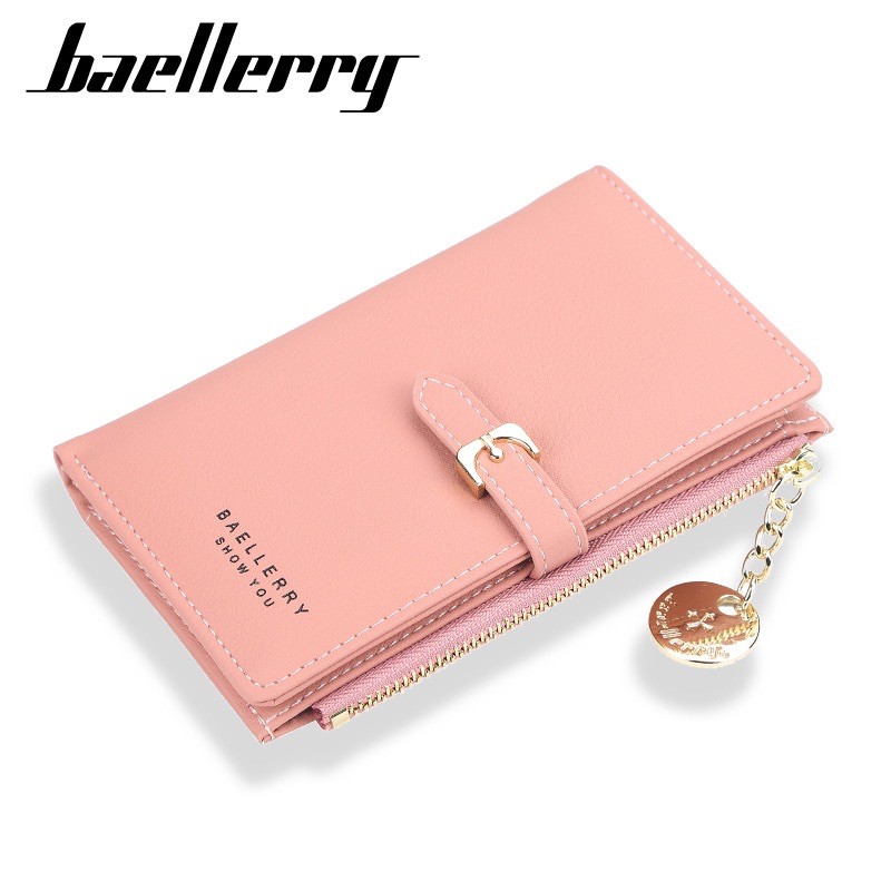 Dompet Pendek Wanita Dompet Kulit Lipat Baellerry N1852