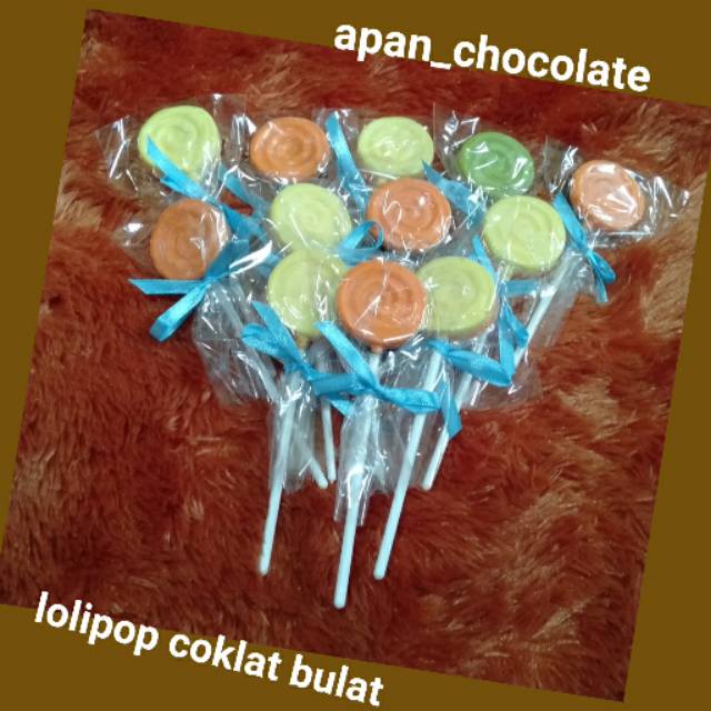 

Lolipop coklat bulat