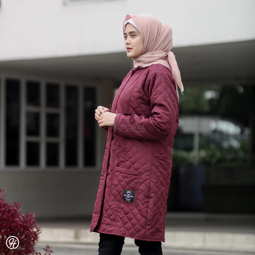 HIJACKET BELVA Jaket Hijabers Muslimah Hoodie Muslim Wanita Jacket PREMIUM-7