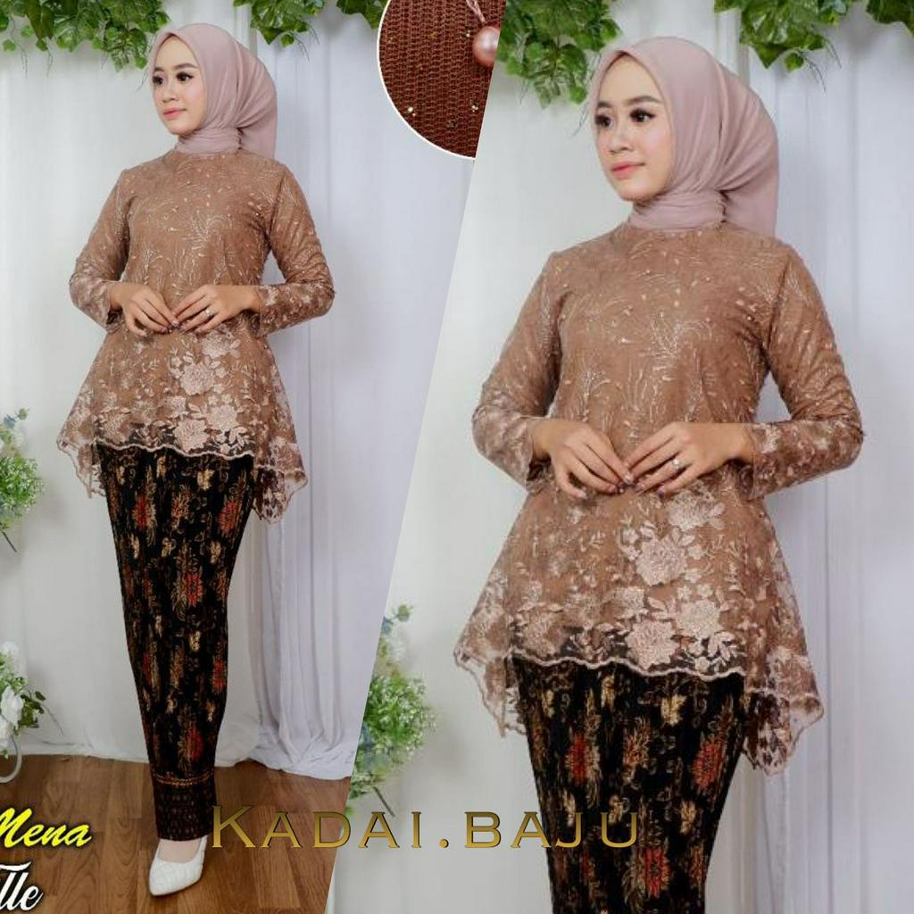 Tunik kebaya blouse rinjani azkia | Kebaya modern | Kebaya akad | Baju tunangan modis dan cantik