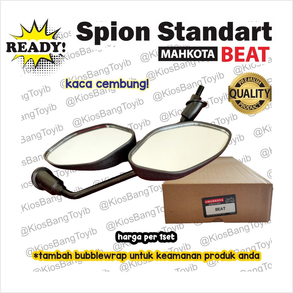 1set Spion Kaca Cembung Honda Beat Vario Supra Revo Standart (MAHKOTA / TSP)