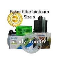 paket filter aquarium aerator Amara + biofoam s / paket filter biofoam