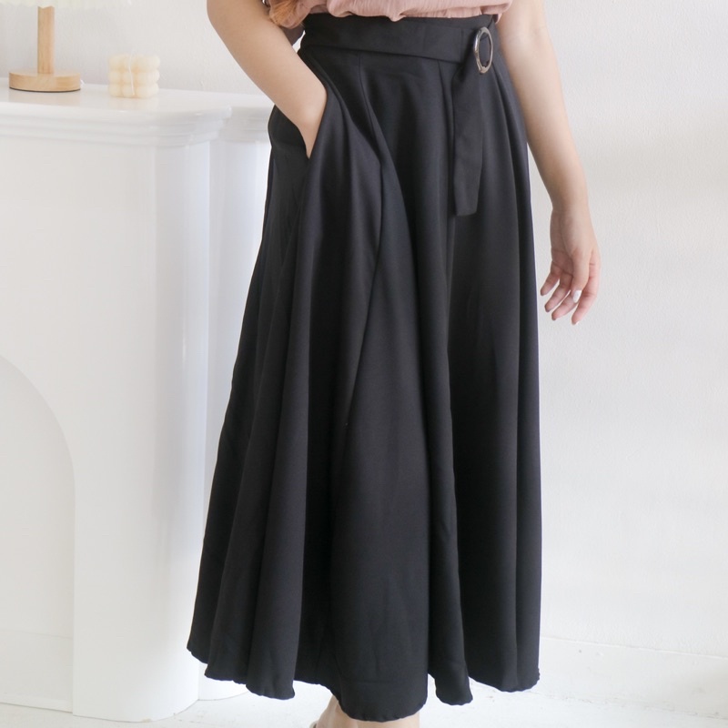 MSMO Juliet Long Skirt Belt / Rok Wanita / Skirt-4