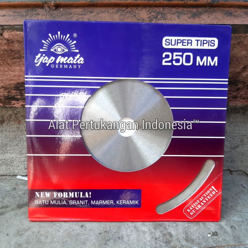 MATA PISAU GERINDA POTONG PEMOTONG MARMER GRANIT BATU BETON 10 INCH TJAP MATA GERMANY GRANITE TIPIS