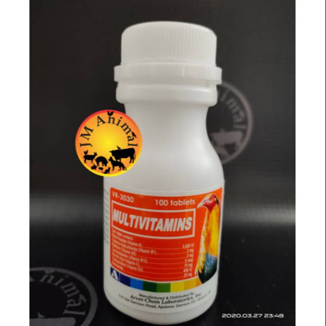 MULTIVITAMINS MULTIVITAMIN IMPORT FILIPIN  AYAM TARUNG MERPATI ANJING KUCING