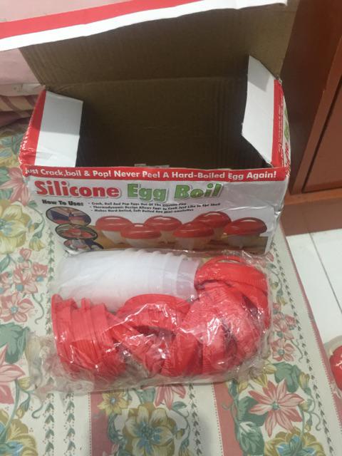 Silicone Egg Boil Cetakan Telor Tempat Rebus Telur Wadah