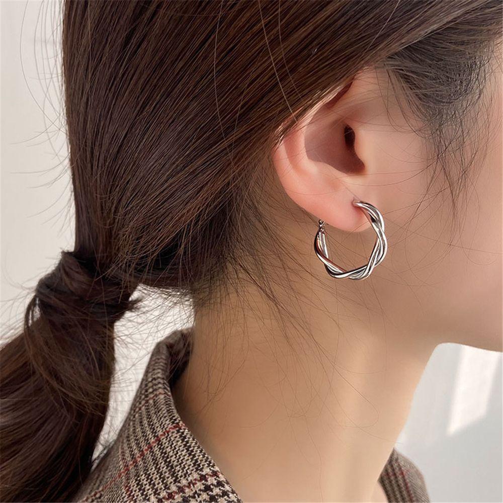 Lily Lingkaran Anting Pesta Fashion Pernikahan Pertunangan Punk Elegan Gothic Hip Hop Bulat Hoop Earrings