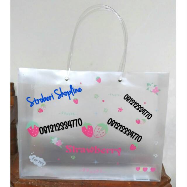 

Tas Plastik Strawberry Uk. 36x27x6cm