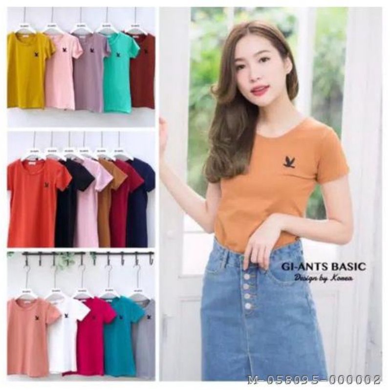 kyeo44shop - ATASAN WANITA KAOS GI-ANTS BASIC SPANDEK VJAB-099