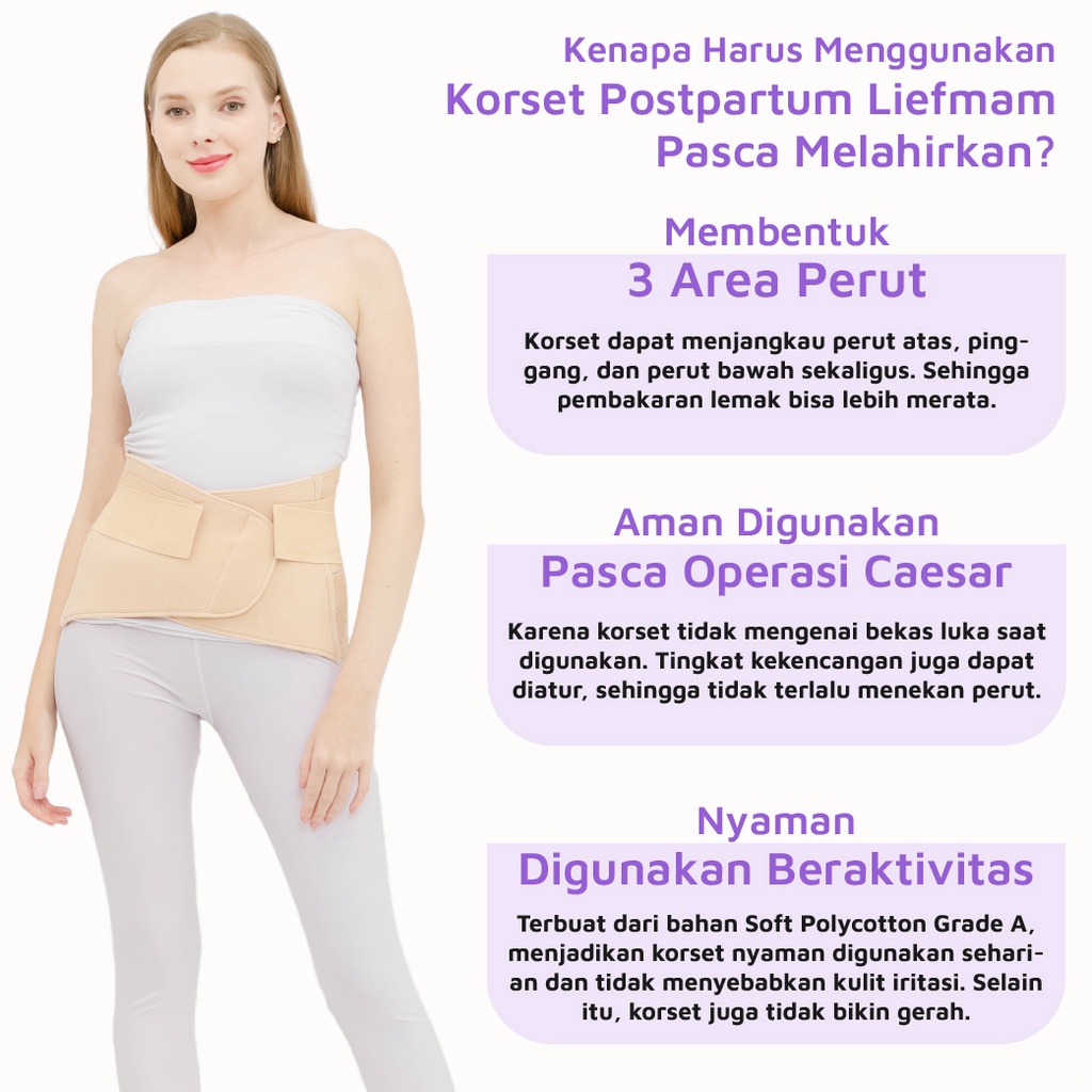 [M-L] Korset Postpartum Zaraya Original - Korset Pengecil Perut Pasca Melahirkan