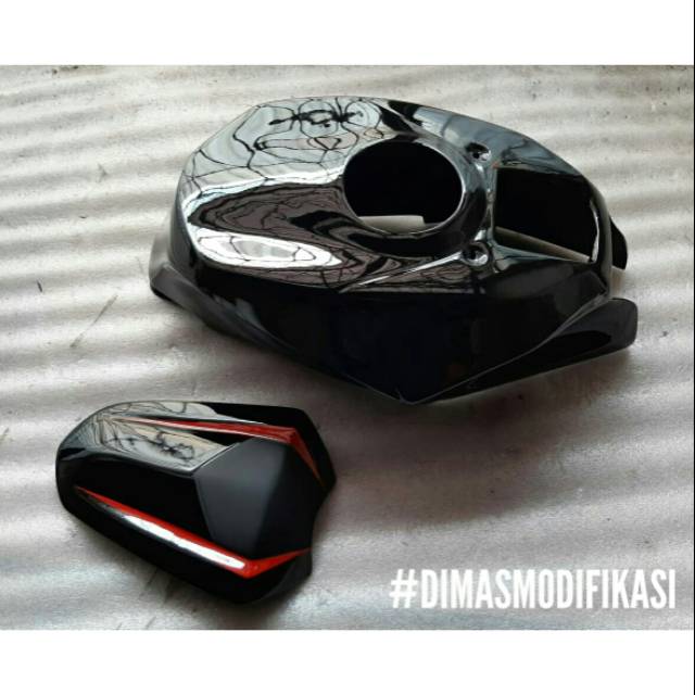 cover tangki gsx r150 model gp+ single seat gsx r150 model slim Paket modif keren for gsx r150