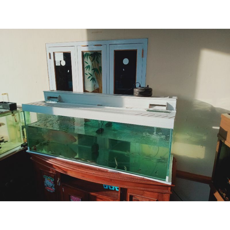 Tutup aquarium dan top filter aquarium sepaket uk 120 cm