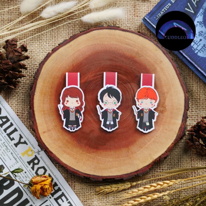 

Hot Sale Magnetic Bookmark Harry Potter (Harry, Ron And Hermione) Terlaris