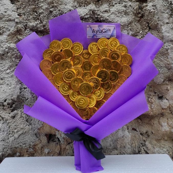 

Bouquet Coklat | Buket Coklat Koin | Buket Wisuda | Buket Permen