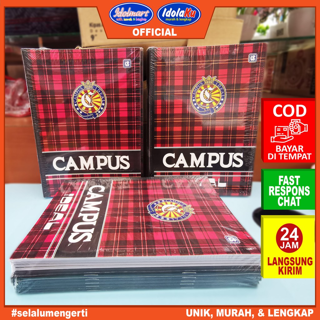

IDOLMART Buku Tulis Campus Ideal isi 50 Lembar - Idolmart Karawang