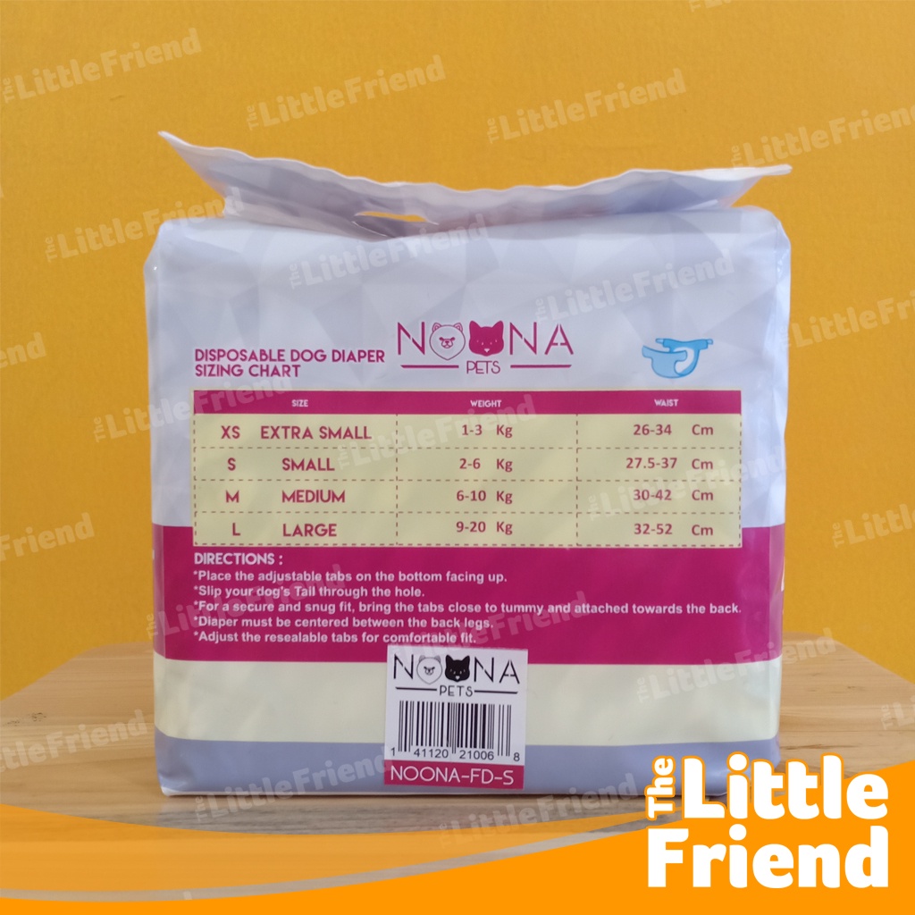 Popok Diapers Anjing Kucing Betina Loop Mens Anti Bocor NOONA PACK