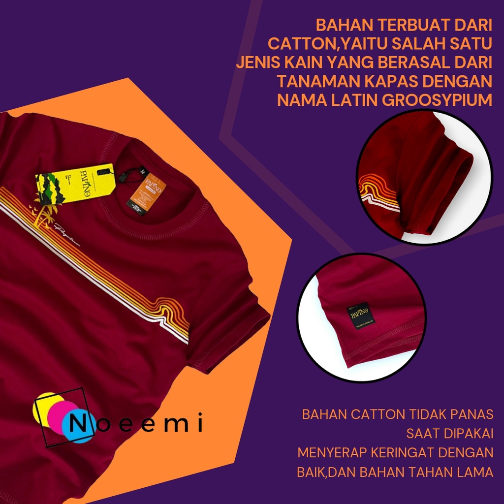 Papino Baju Kaos Anak Bahan Catton 30s Pakaian Distro Oblong  Merah