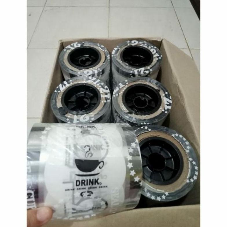 Plastik Lid Cup Sealer 1000 Cup Merk 21 Motif 4In1 Drink Polos Buah Putih Hitam Daun Summer Seal Cup