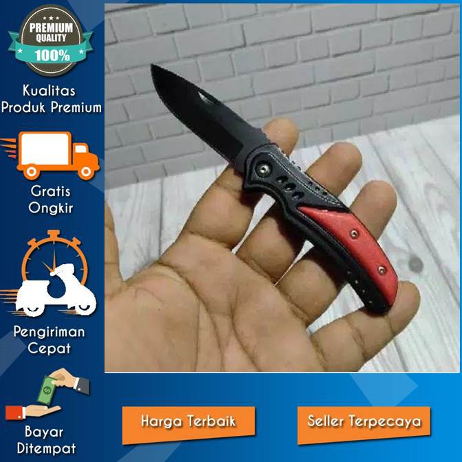 ORIGINAL PISAU LIPAT SAKU SURVIVAL KIT HUNTING BERBURU PERLENGKAPAN PENDAKI