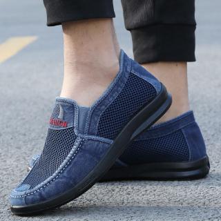 denim oxford shoes