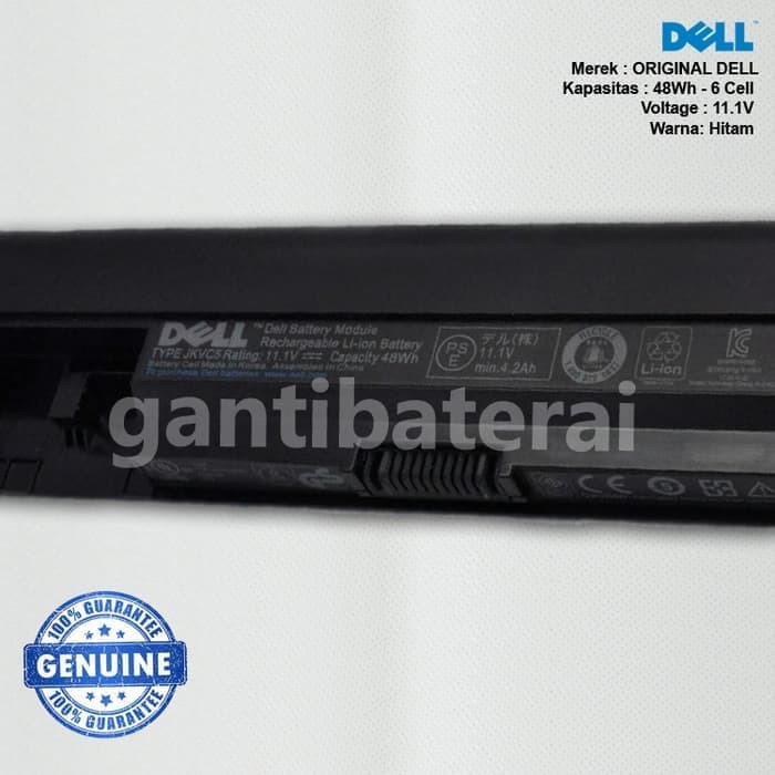 Original Baterai DELL 1464 1564 1764 JKVC5 1464D 1564D HIGH QUALITY