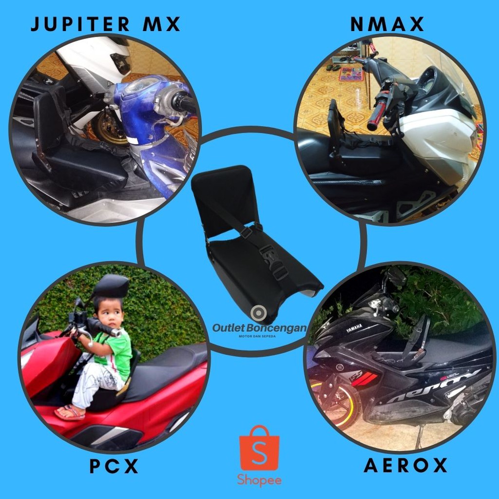Kursi Jok Boncengan Anak Tempat Duduk Anak Di Motor NMAX PCX AEROX Jupiter MX