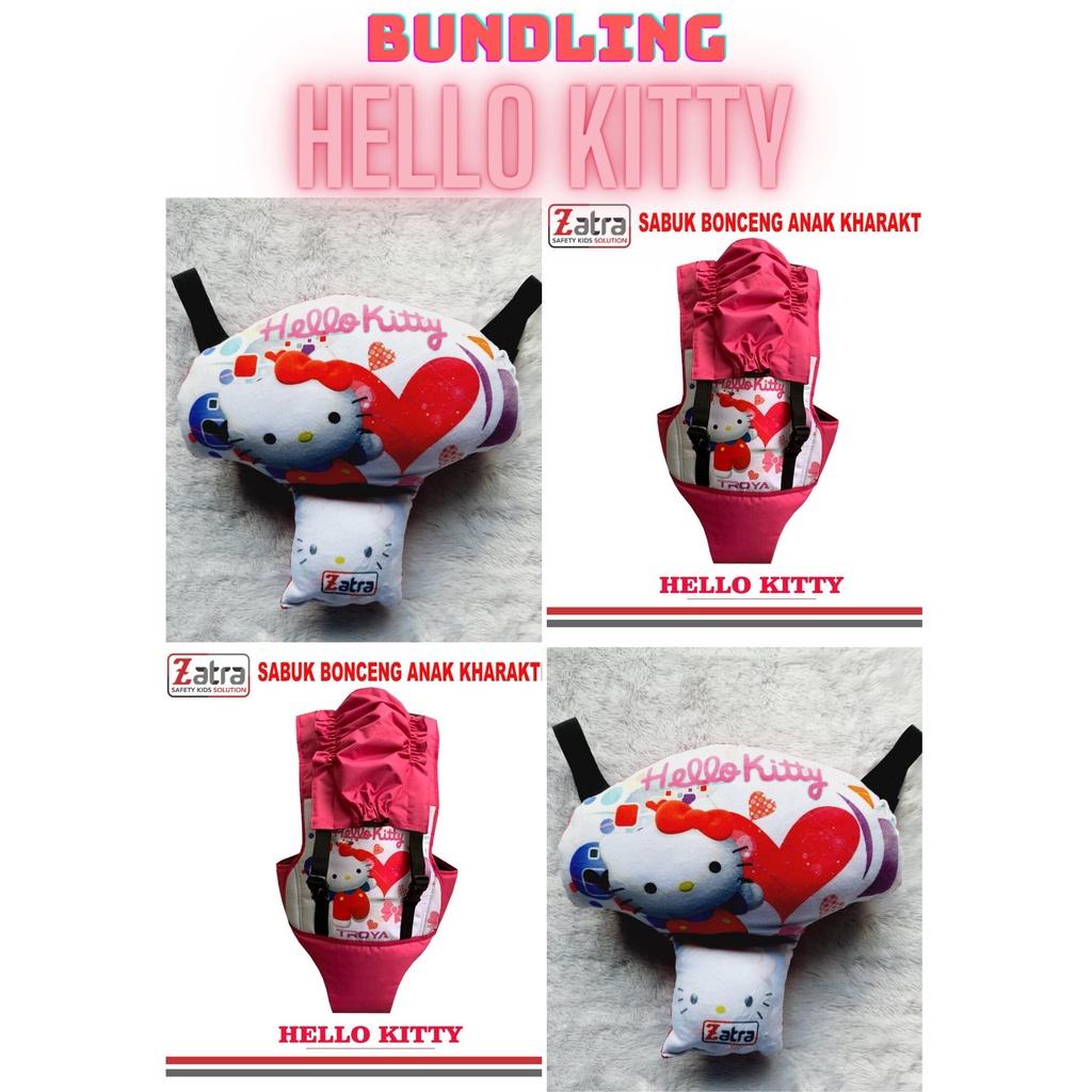 Paket Bundling Sabuk Bonceng Anak dan Bantal Motor Anak Zatra