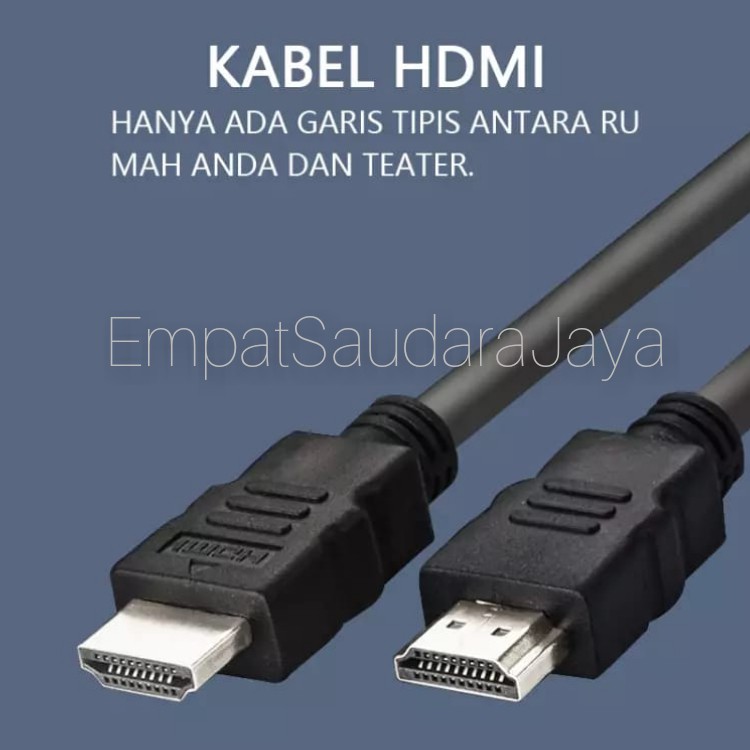 Kabel HDMI 4K 60Hz Kecepatan Tinggi Ultra HD Kualitas Premium Bahan Tebal dan Kokoh