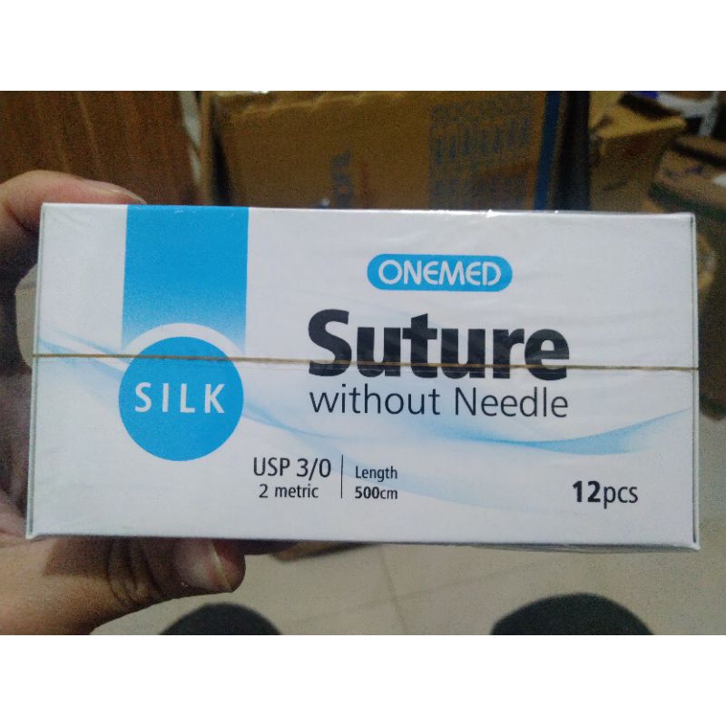 Jual Onemed Benang Suture Sutera Sutra Silk Box Isi Tanpa