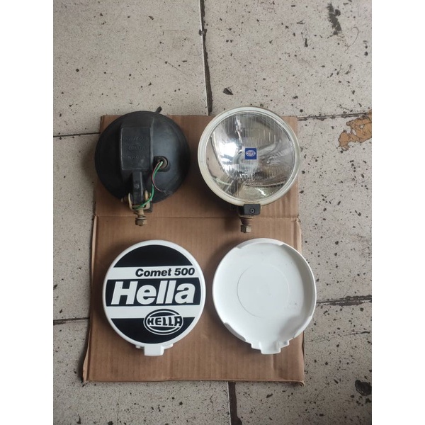 lampu kabut tembak sorot hella comet 500 putih copotan mobil universal