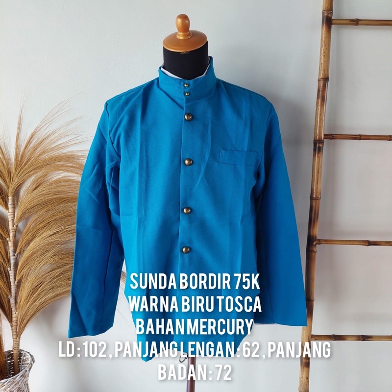 Sunda bordir biru tosca