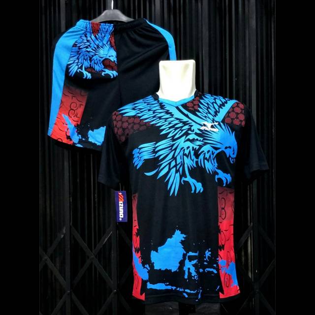 Jersey Volly Mizuno Elang Peta HB / Baju Voli / Kostim Tim /  Kaos Setelan Olahraga Volley Ball