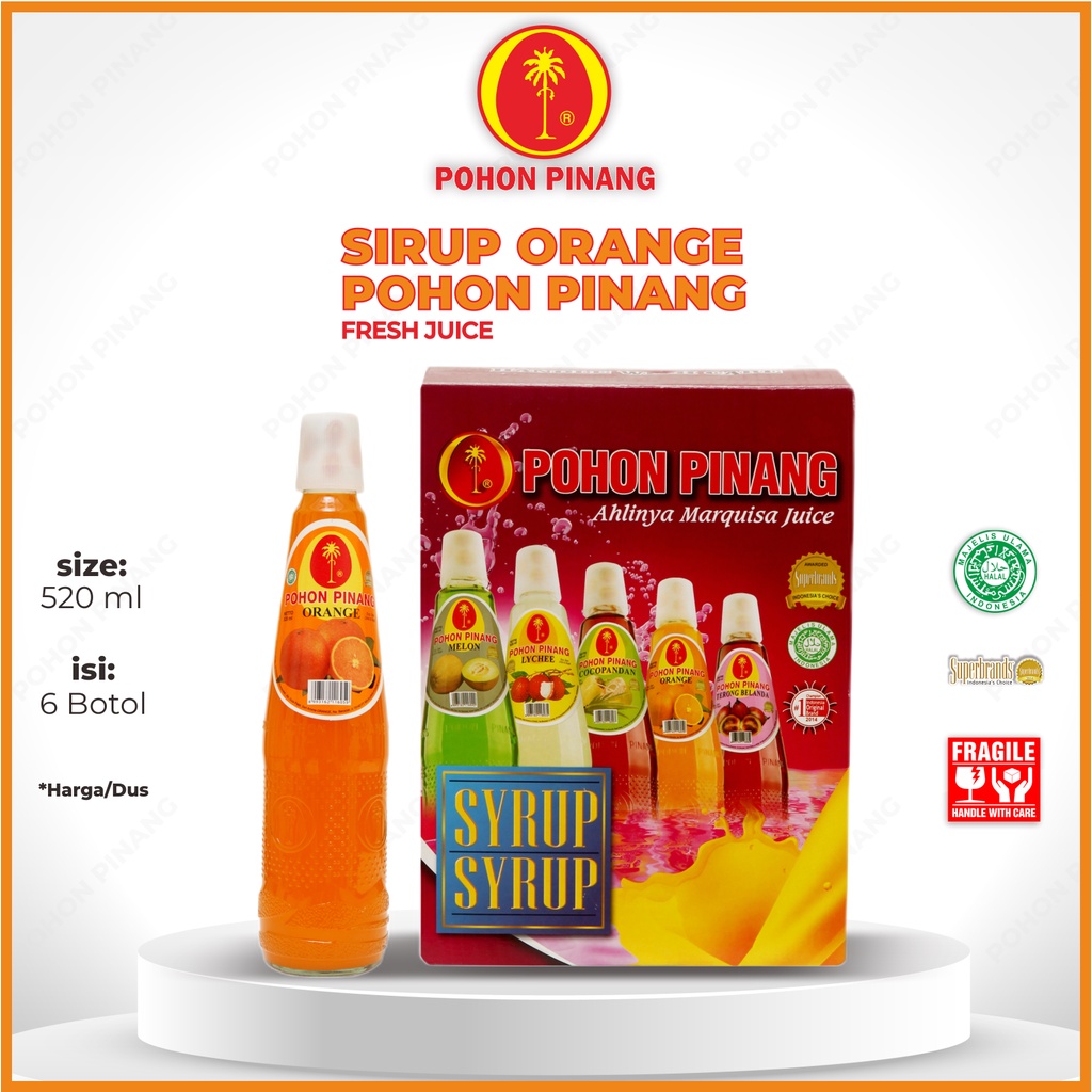 

Pohon Pinang Sirup Orange 520ml/Dus (isi 6 botol)