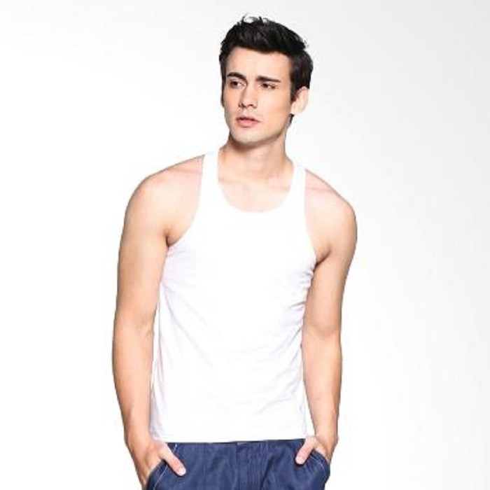 [Paket 6pcs] Kaos Dalam Singlet Pria Putih Singlet slim Cowok Dewasa / Kaos Dalam slimfit Pria Murah