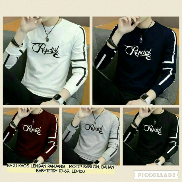 Ripcurl baju kaos lengan panjang