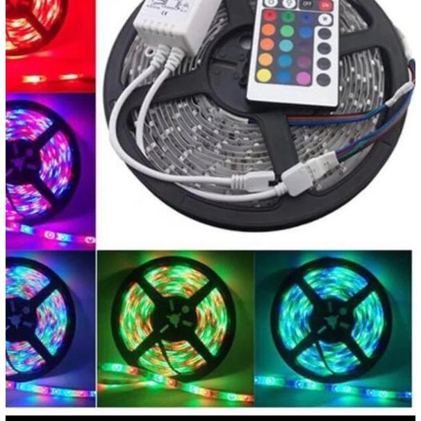 Lampu LED STRIP SELANG 3528 2835 5M 220v 5 Meter RGB - Lampu LED Hias