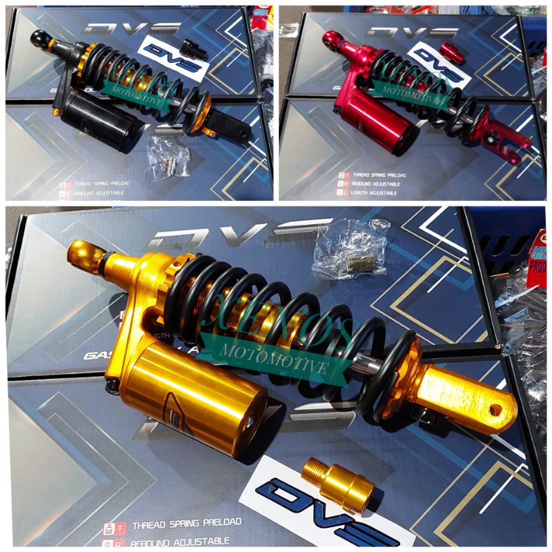 SHOCK BELAKANG DVS TABUNG ATAS 300 MM 330 MM DAPAT SAMBUNGAN SHOCK