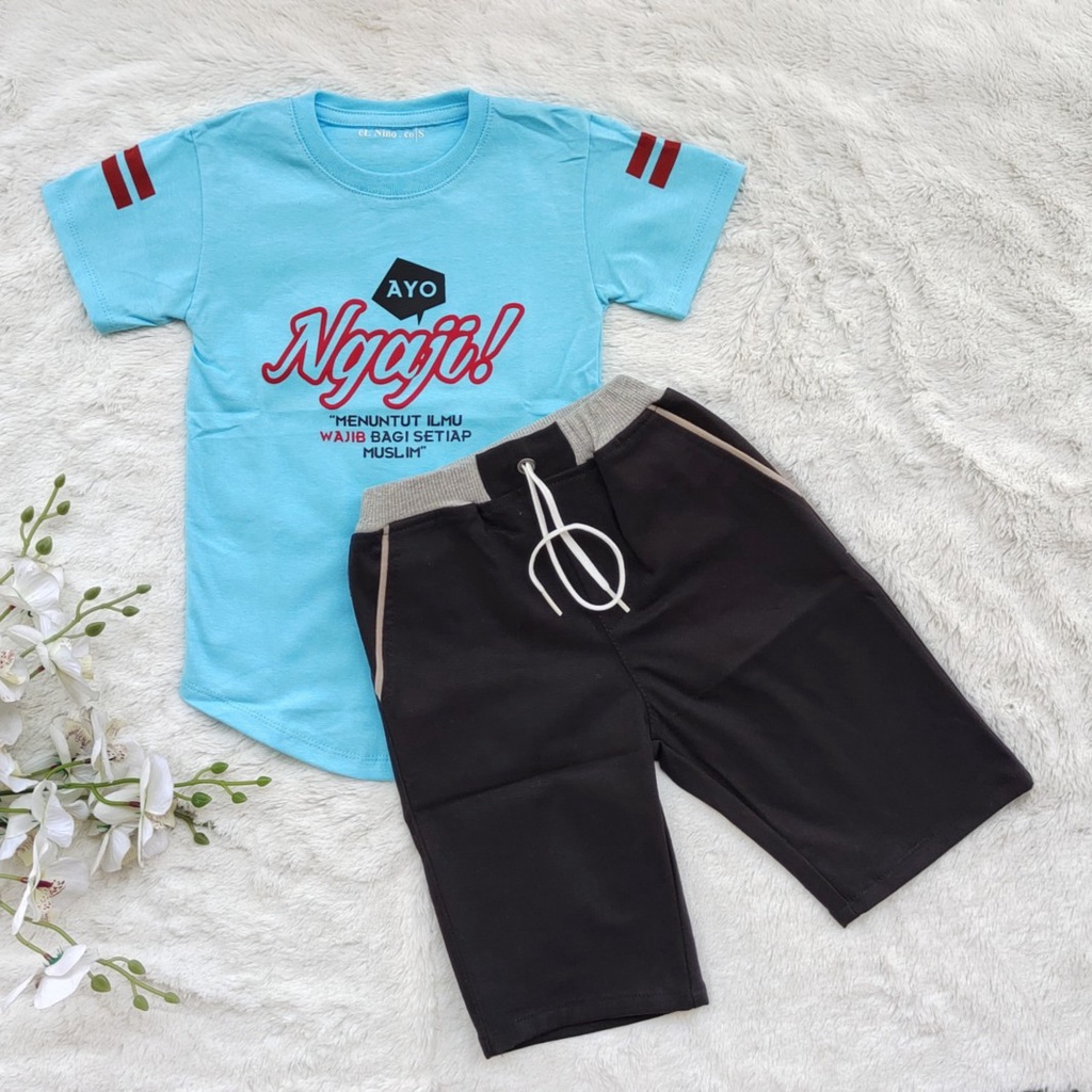 STAR_KIDSSTORE / Kaos Anak Murah / Setelan Baju Anak Laki-Laki / Set Kurta Chino HAFIDZ