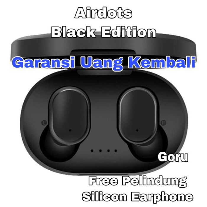 Earphone Airdots Black wireless Bluetooth A6S headset
