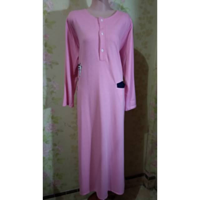 gamis pink busui jumbo preloved