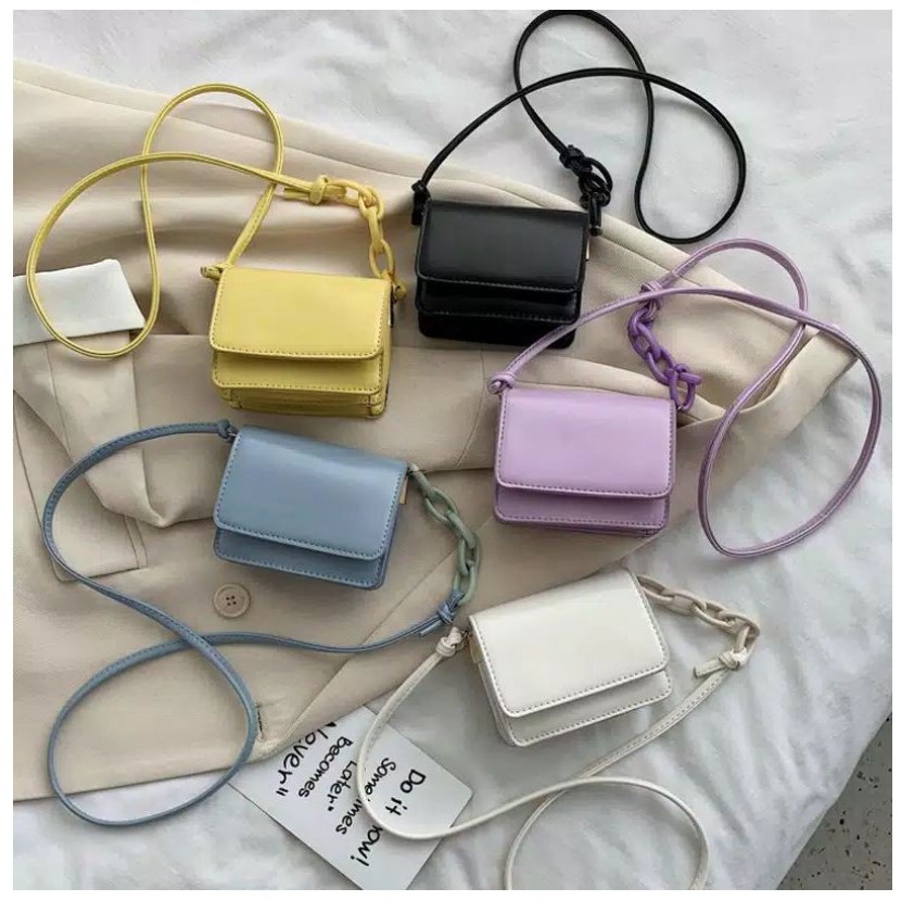 [ 10.10 ] BAJ  - Tas Selempang Wanita Kotak Mini Satchel LEVIRA / VINTAGE BAG / SLINGBAG FASHION KOREA / TF015