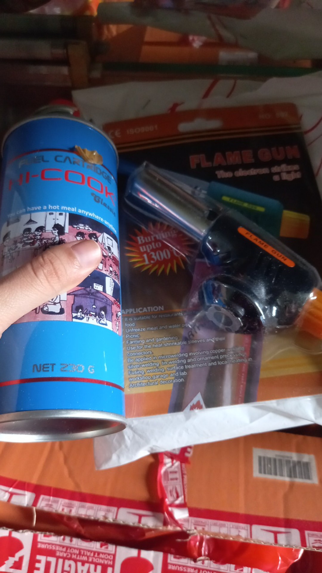 Torch Portable Paket Flame Gun Masak Gas Hicook Khusus Pulau Jawa