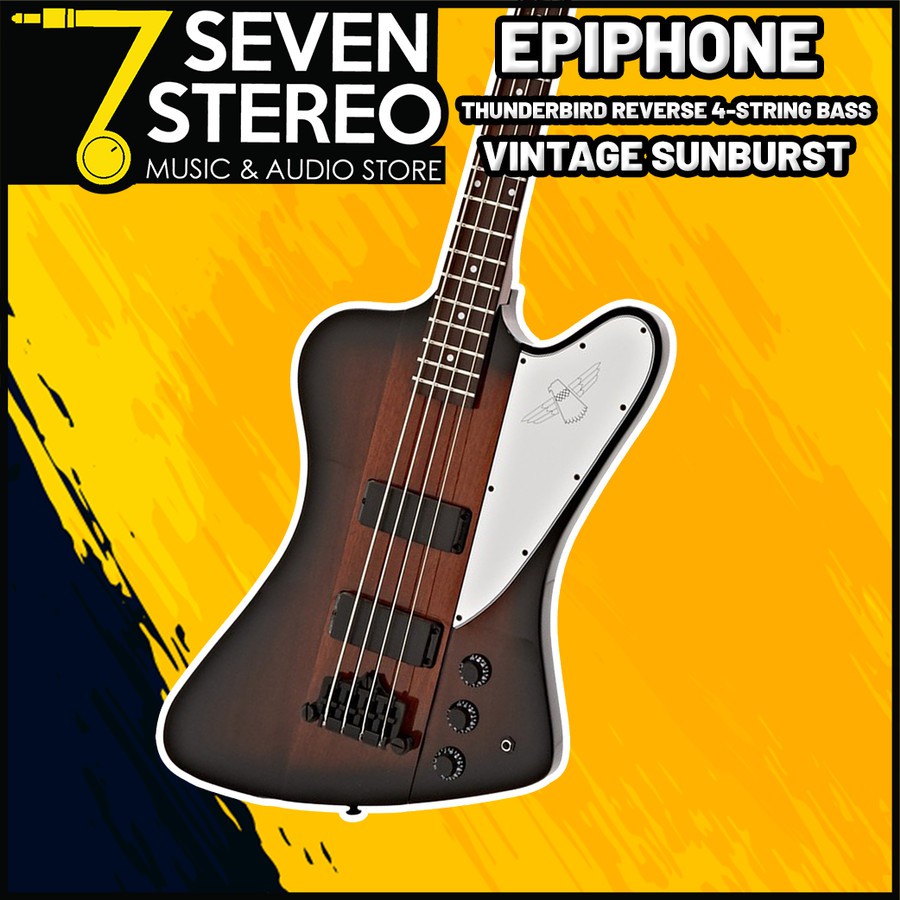 Epiphone Thunderbird Reverse 4-String Bass Vintage Sunburst