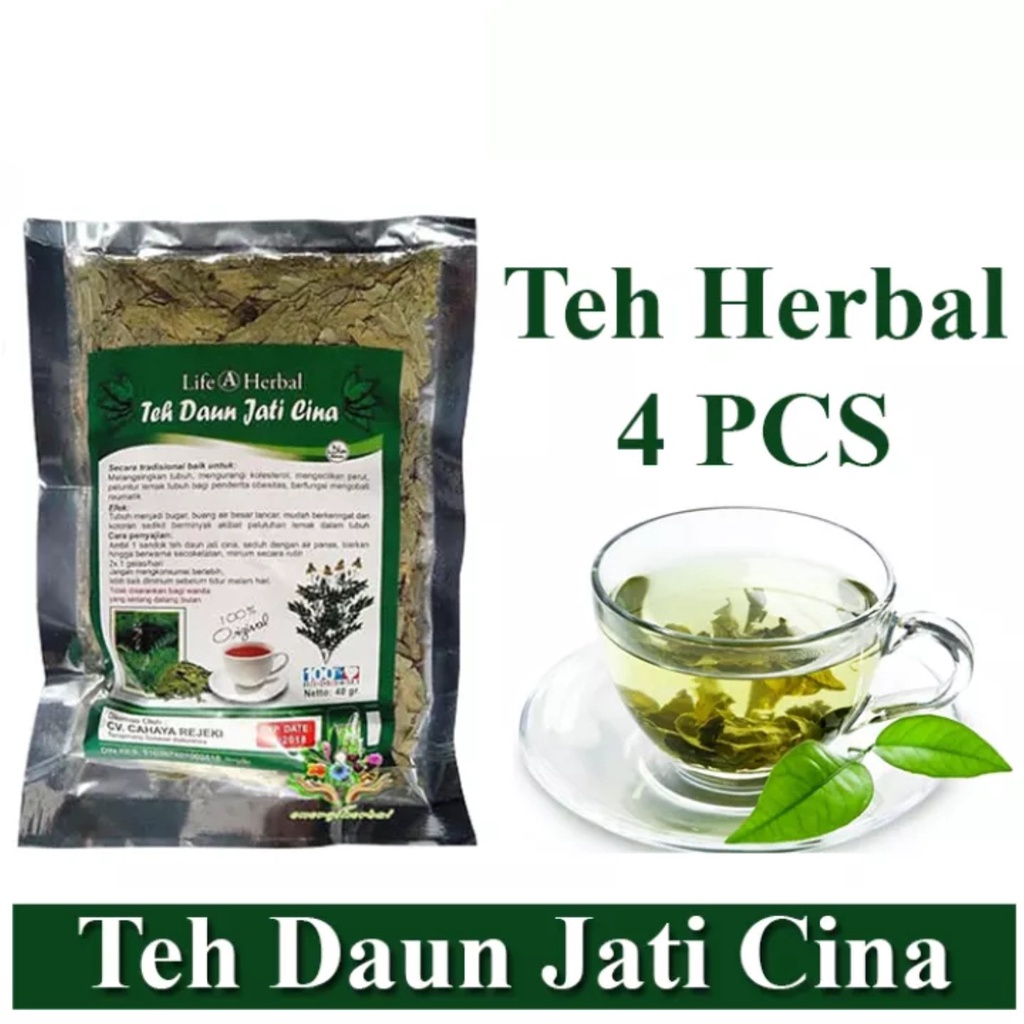 BEAUTY JAYA - LANGSING ALAMI !!! Teh Daun Jati Cina - Teh Peluntur Lemak / Teh hijau / Teh Herbal /Teh Pelangsing