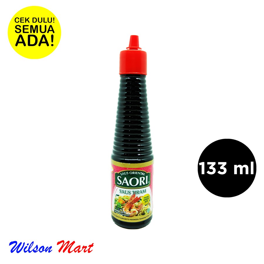 

SAORI SAUS TIRAM 133 ML BOTOL