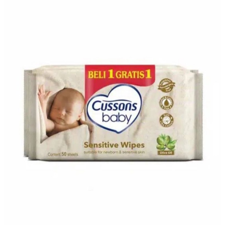 Cussons Baby Wipes 50s