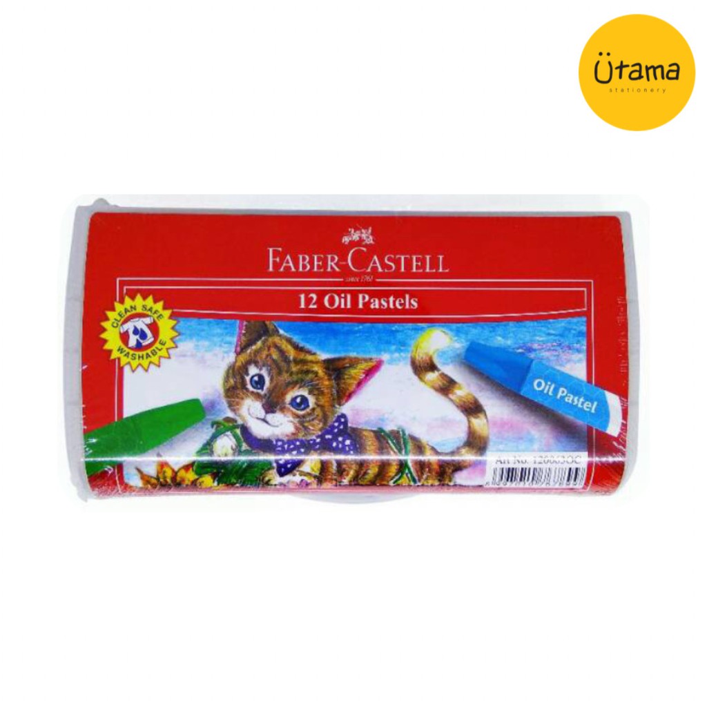 

Krayon Faber-Castell Isi 12 (Kucing)/Crayon/Krayon Minyak/Oil Pastel Faber Castell/Castle Cat 12 Warna/Color/Colours/Colour